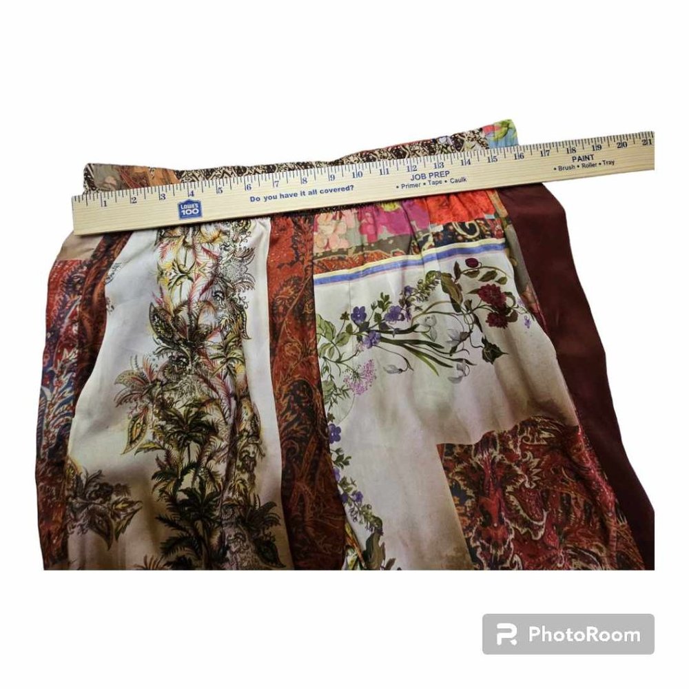 Zara Multicolored Patchwork Printed Pants/Trouser… - image 8